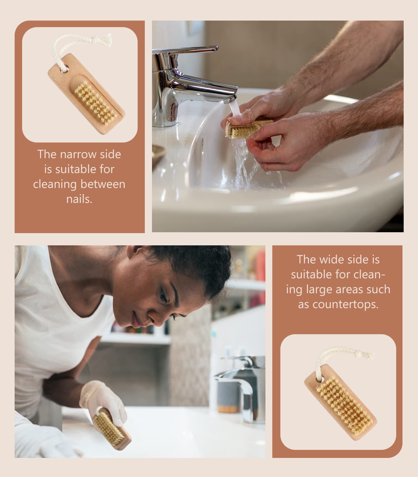 Larbois travel-sized brush stays lightweight in your bag.