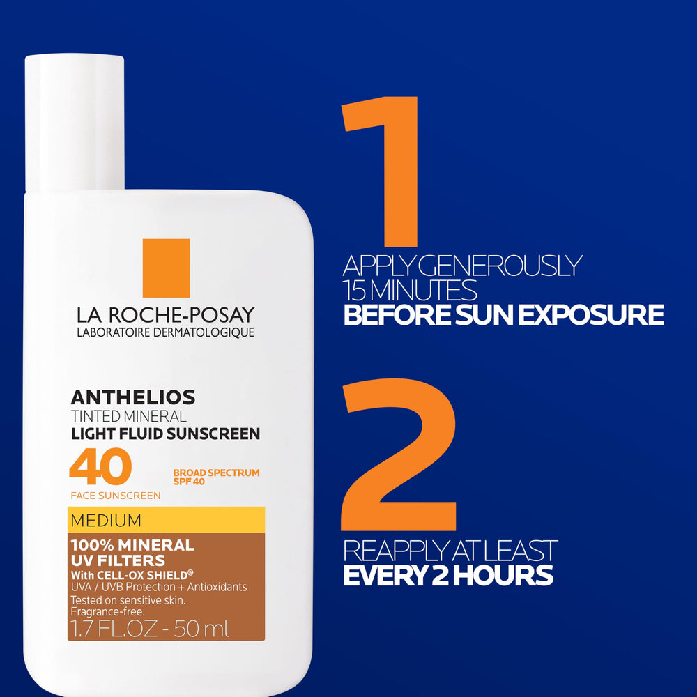 La Roche-Posay Anthelios travel-size tinted sunscreen ready for trips.