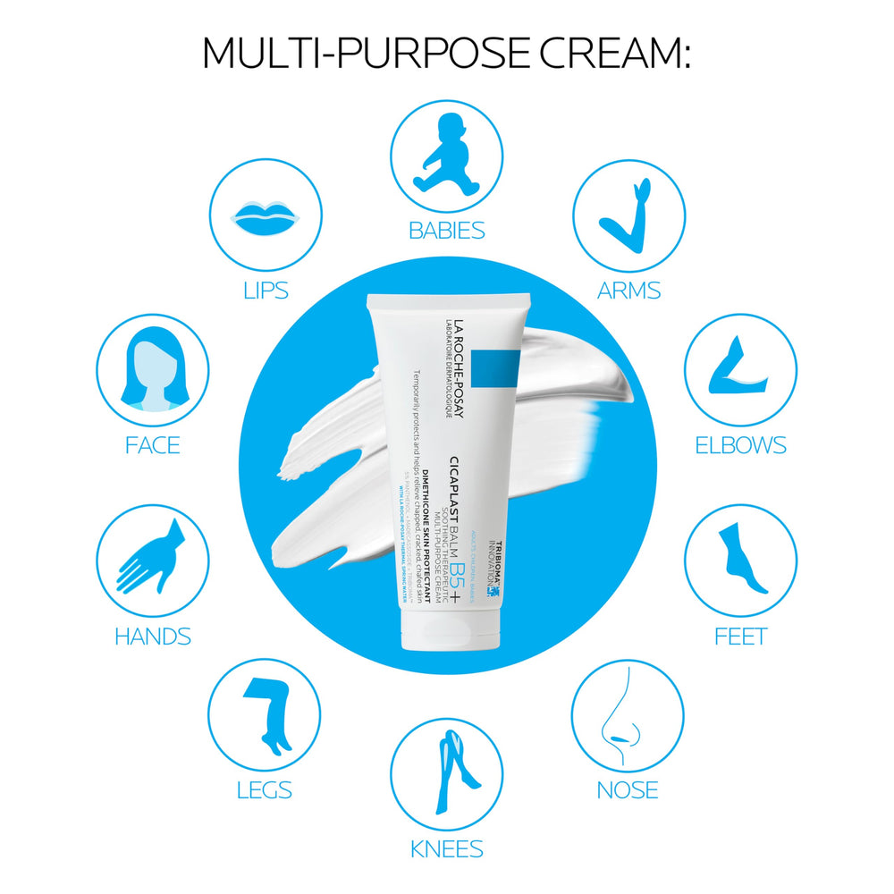 La Roche-Posay Cicaplast Balm B5+ non-greasy finish on skin