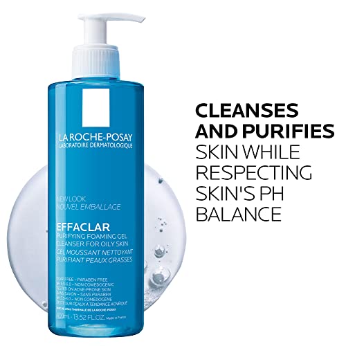 Close-up of clear gel texture shows gentle cleansing without drying.