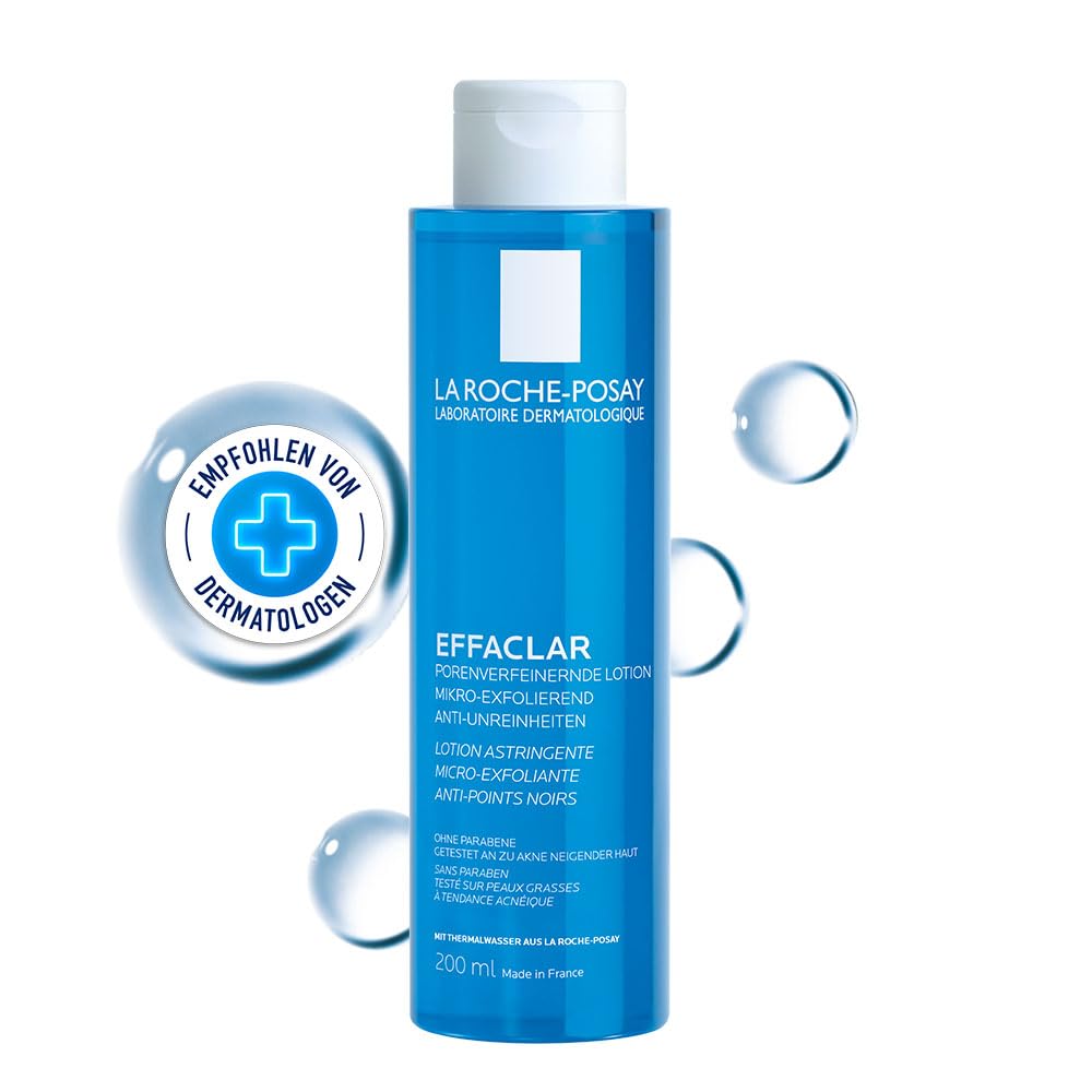 La Roche-Posay Effaclar toner bottle close-up for oil control