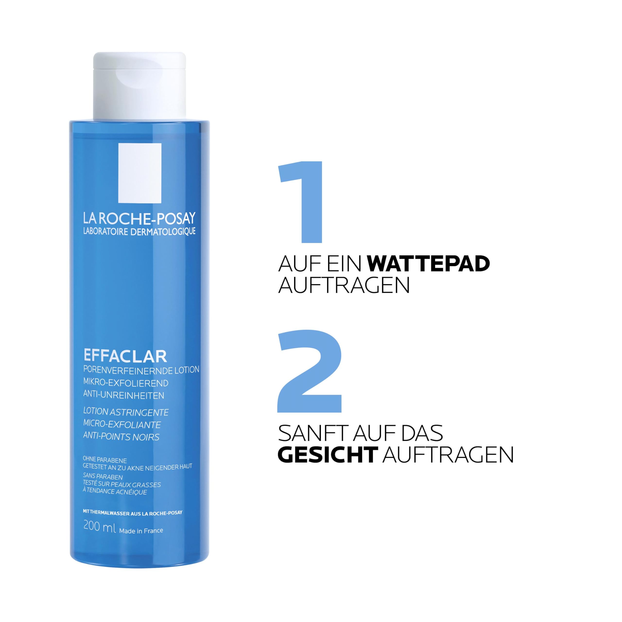 Effaclar toner liquid formula visual with pores theme