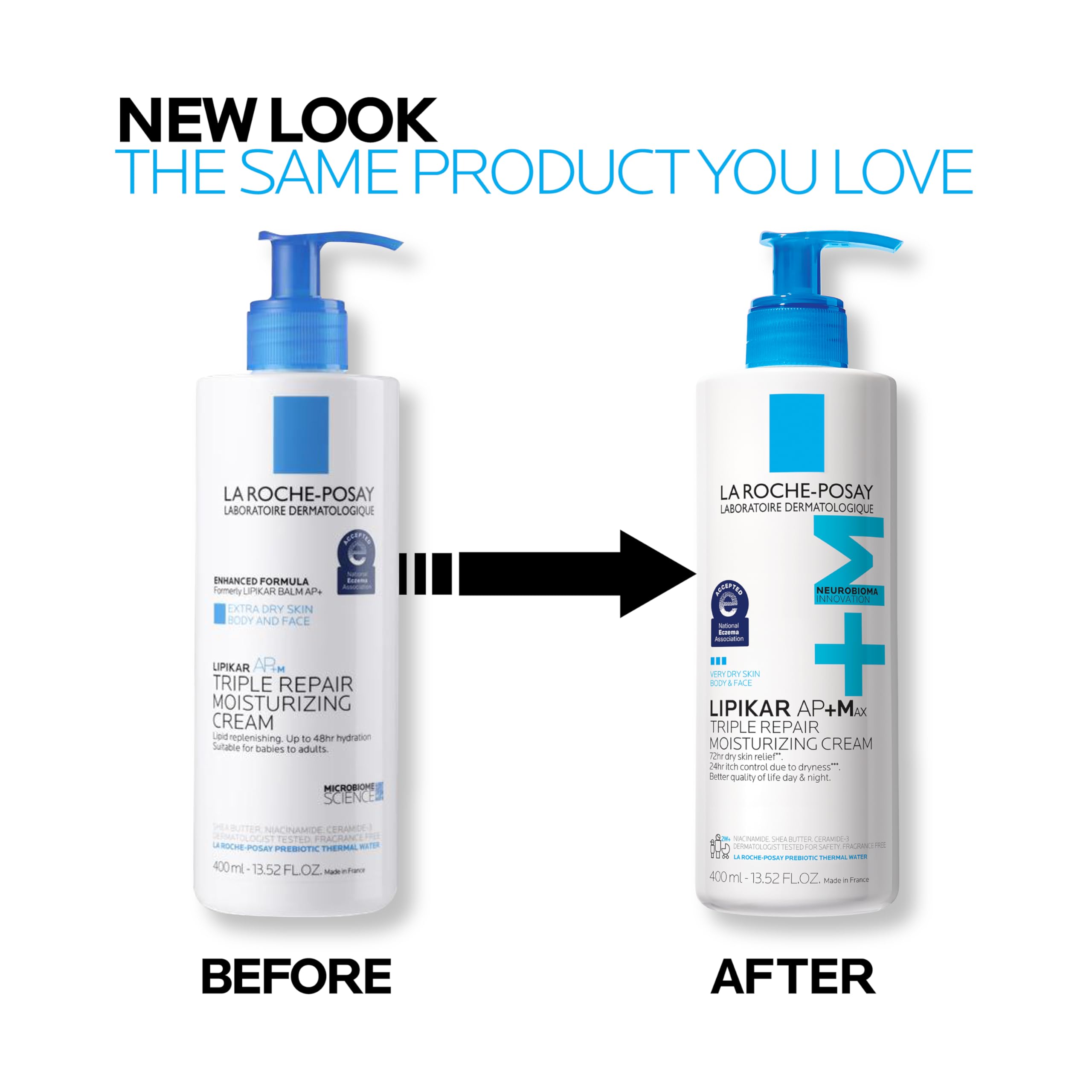 Baby-safe Lipikar AP+MAX suitable for babies two weeks and up.