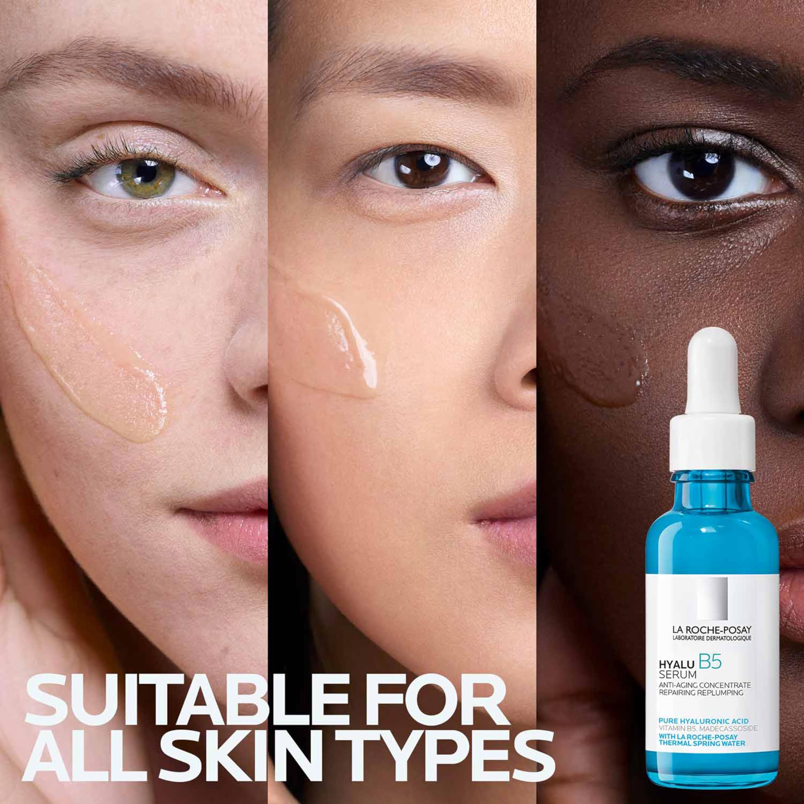 La Roche-Posay Thermal Spring Water ingredient emphasizes gentle soothing properties.