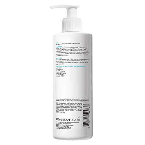 La Roche-Posay Toleriane con pH equilibrado cuida la piel durante la limpieza.