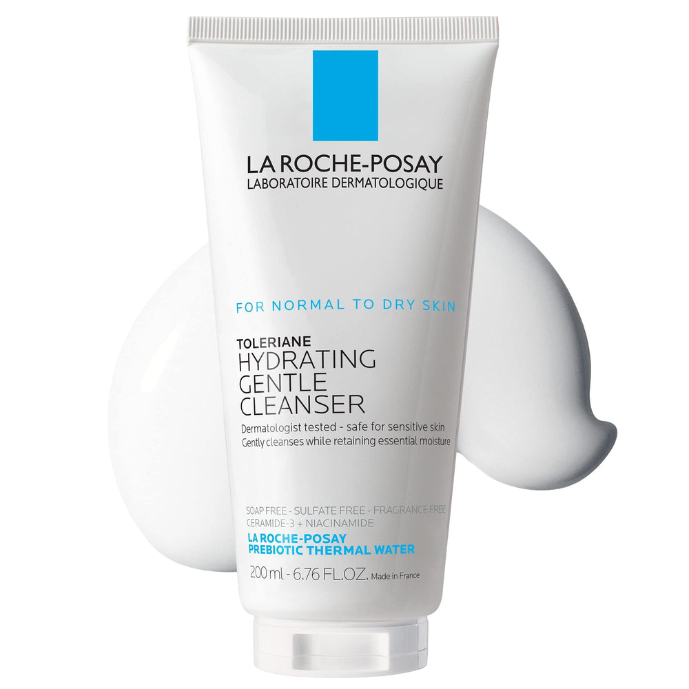 La Roche-Posay Toleriane limpiador botella: limpieza suave diaria para piel sensible y seca.