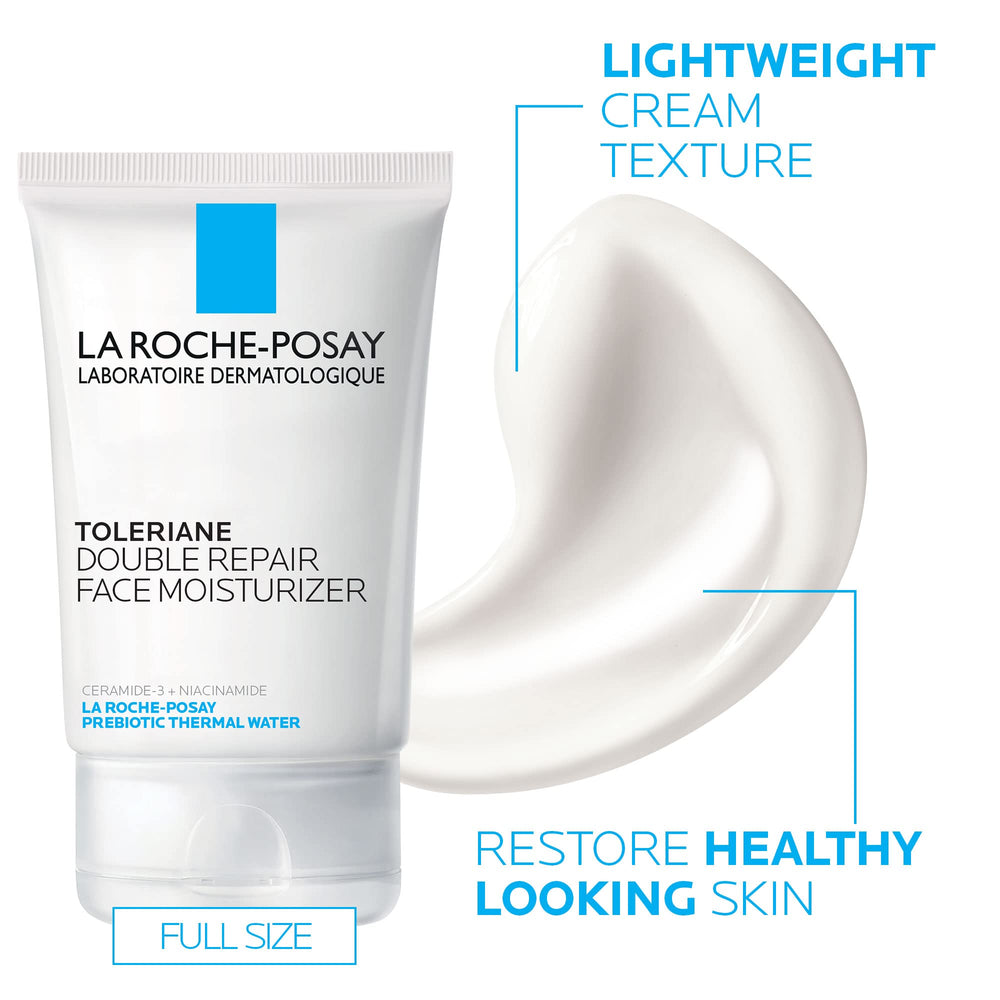 Ingredient montage with ceramide-3, niacinamide, glycerin and thermal water