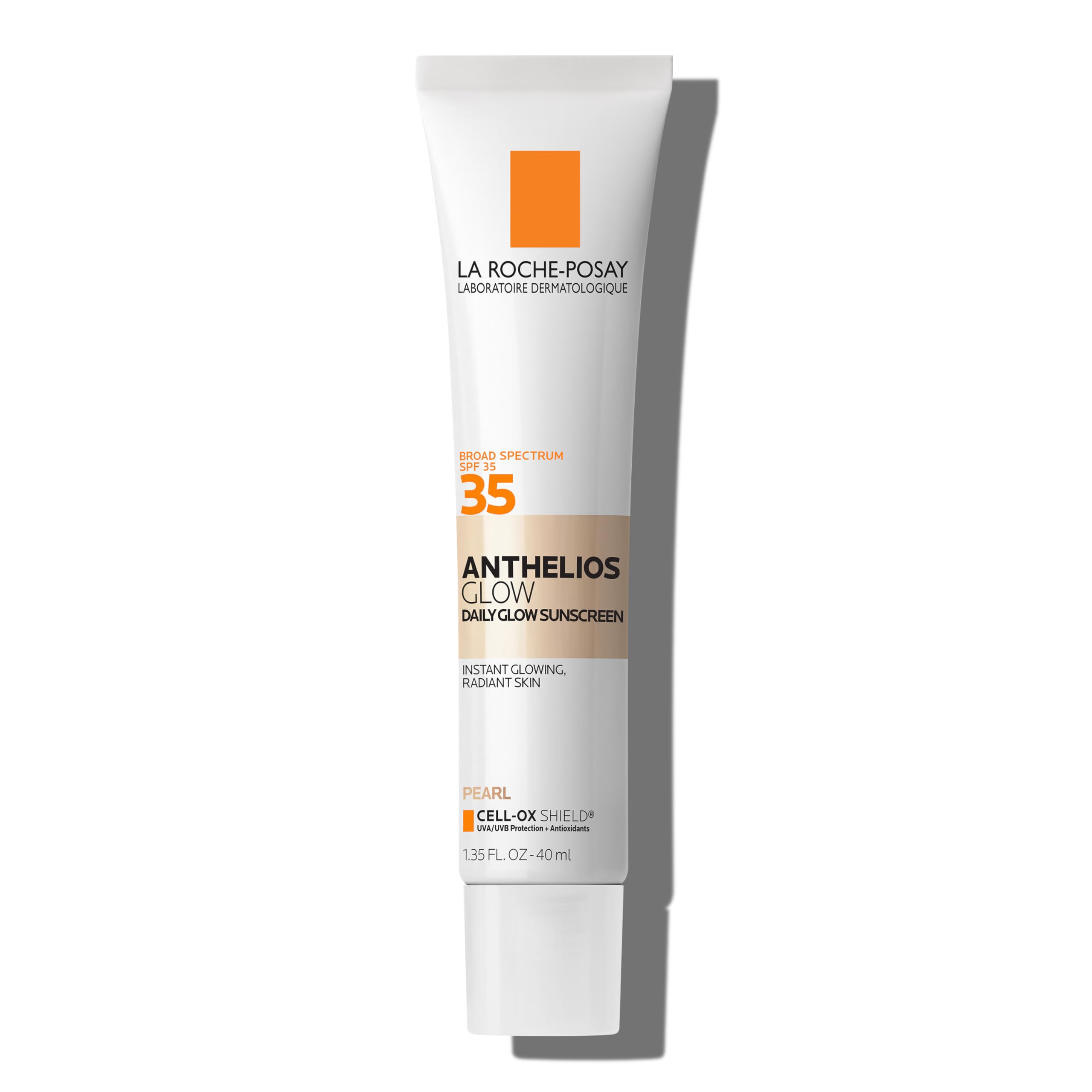 La Roche-Posay UV Glow Sunscreen bottle front showing subtle tint for daily protection
