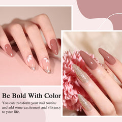 Larvall Beautpal aplicación fácil de esmalte gel nude