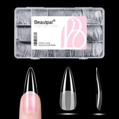 Larvall BEAUTPAL puntas estiletto largas para extensión de uñas y acabado natural.