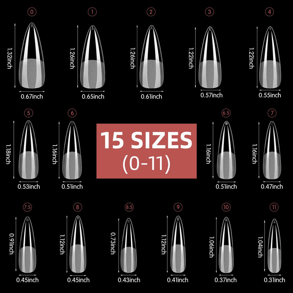 Larvall BEAUTPAL tallas numeradas 0–11 permiten seleccionar la talla adecuada.