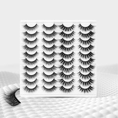 LASHGLSO cotton-band lashes hug the eye for all-day comfort.