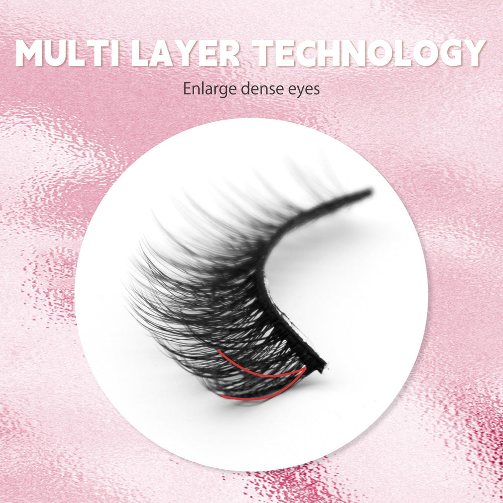 LASHGLSO elastic cotton band eases application and removal.