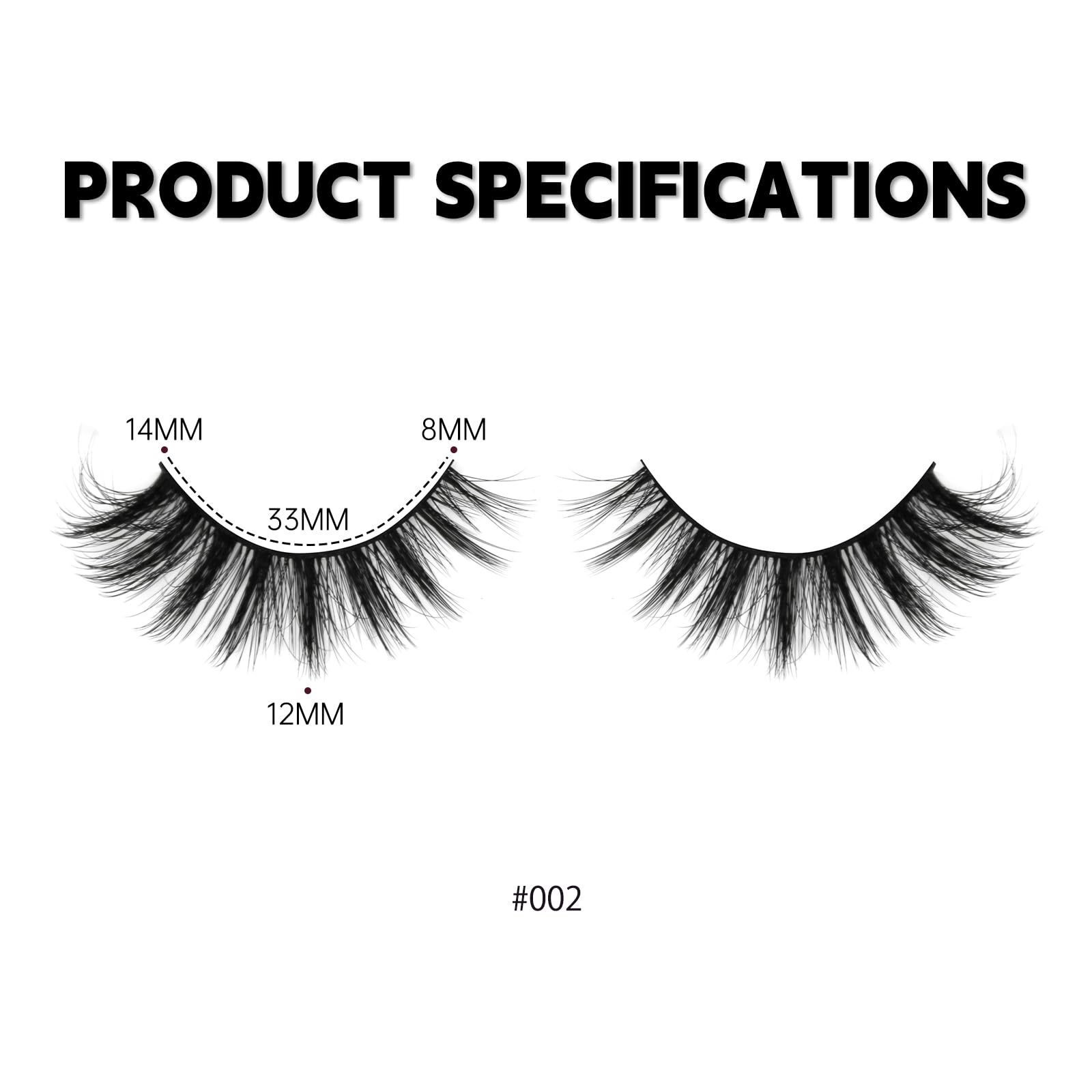 LASHGLSO soft lash bands ensure comfortable all-day wear.