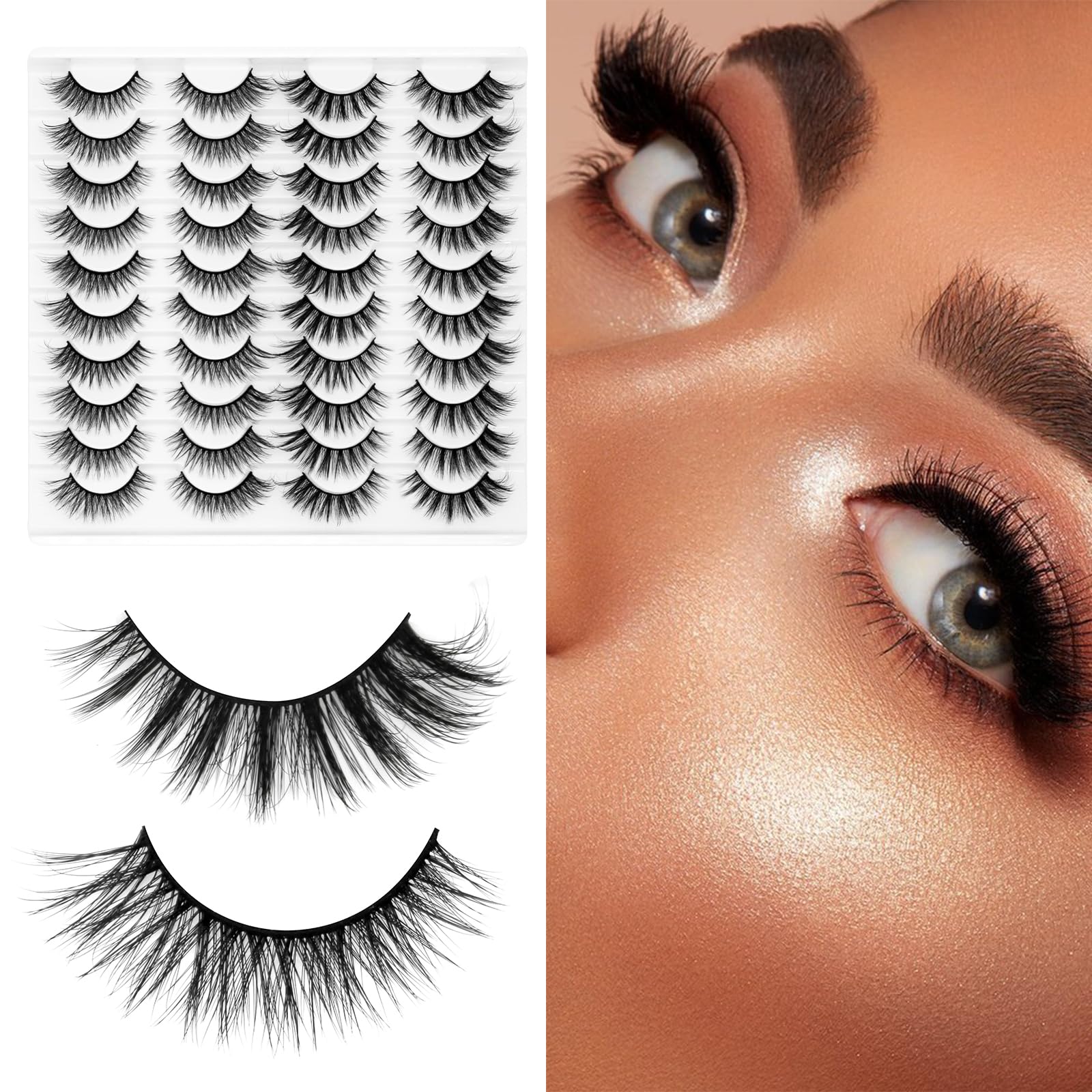 LASHGLSO vegan lashes crafted with premium synthetic fibers for ethical elegance.