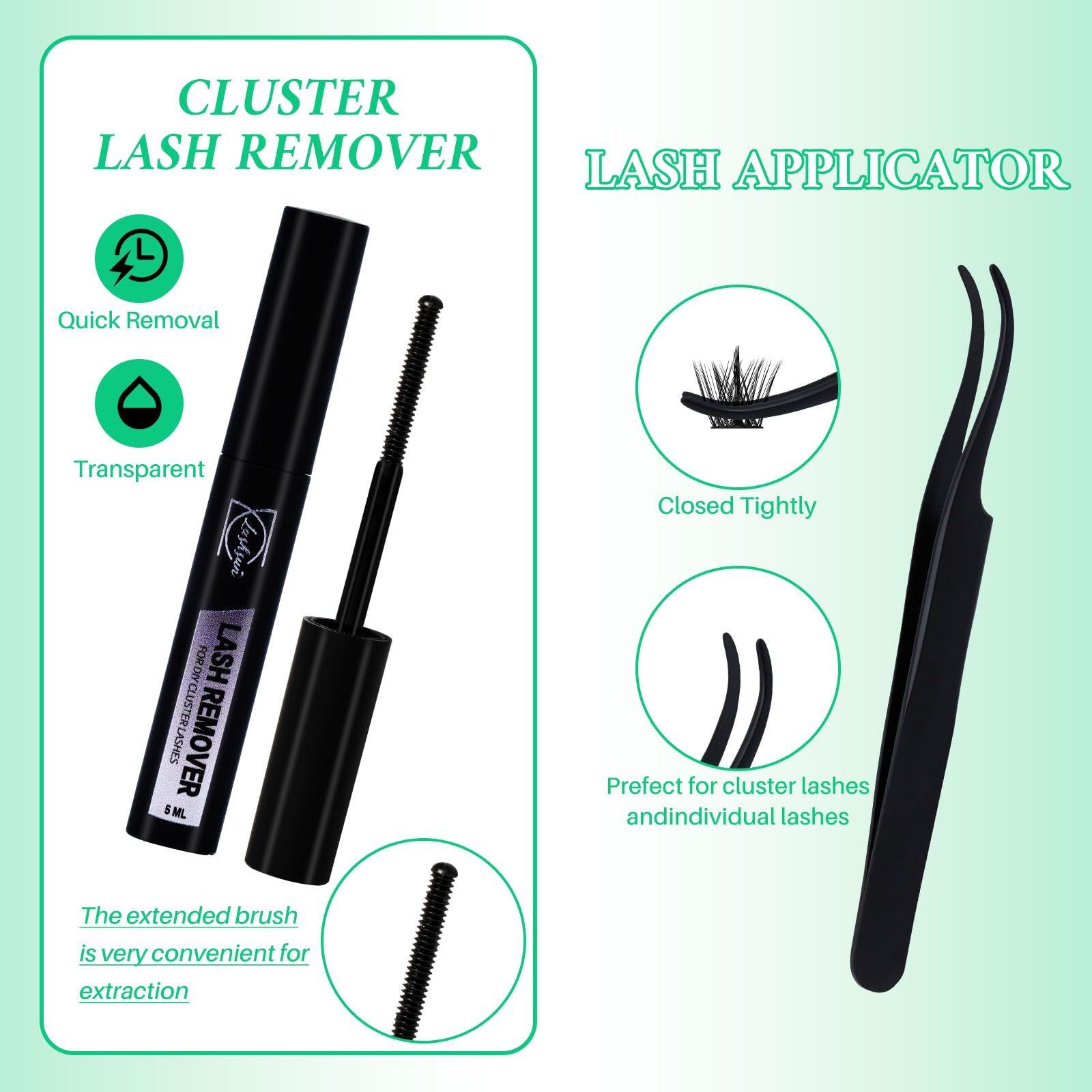 LASHSUN Four-box cluster lashes with varied sizes for versatile styling.