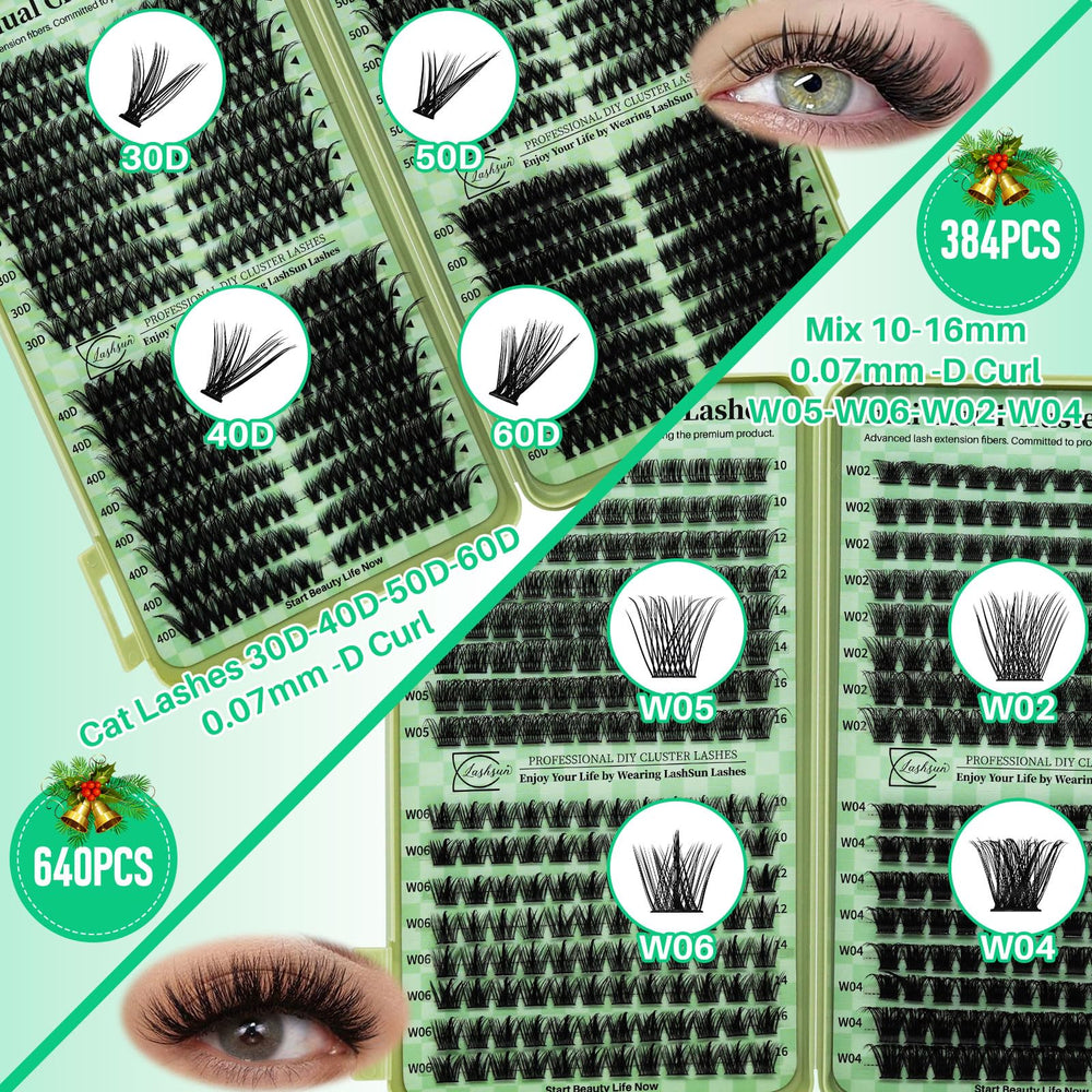 LASHSUN Precision lash tweezers for easy cluster placement.