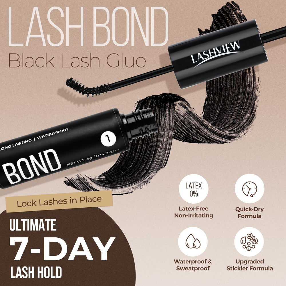 Close-up of LASHVIEW Bond and Seal during application for clean finish.