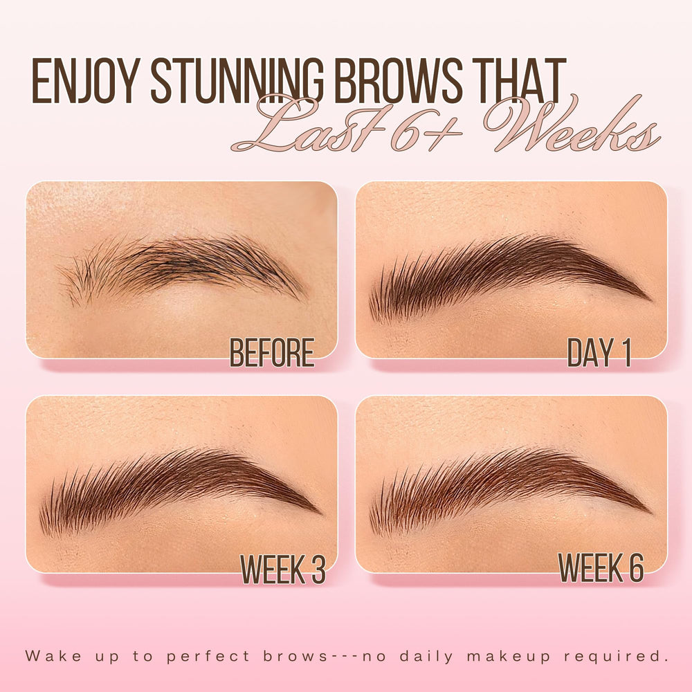 LASHVIEW Brow Color Kit developer-tint mix shows simple 1:1 ratio