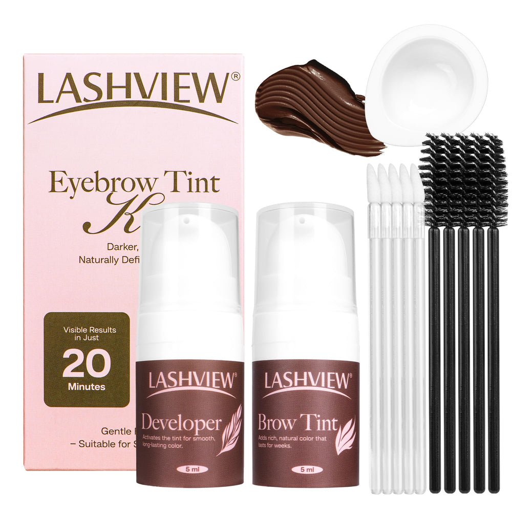 LASHVIEW Brow Color Kit packaging for tidy storage and easy setup