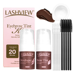 LASHVIEW Brow Color Kit packaging for tidy storage and easy setup