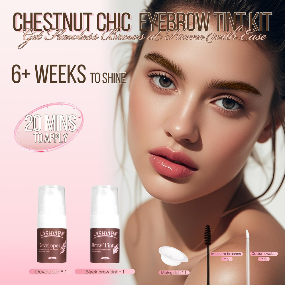 LASHVIEW Brow Color Kit press-to-dispense enables precise, mess-free application