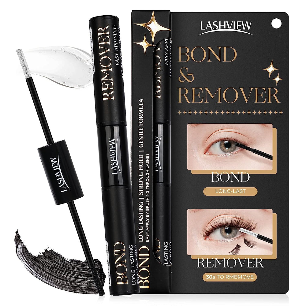 LASHVIEW cluster lash glue bottle for durable DIY extensions