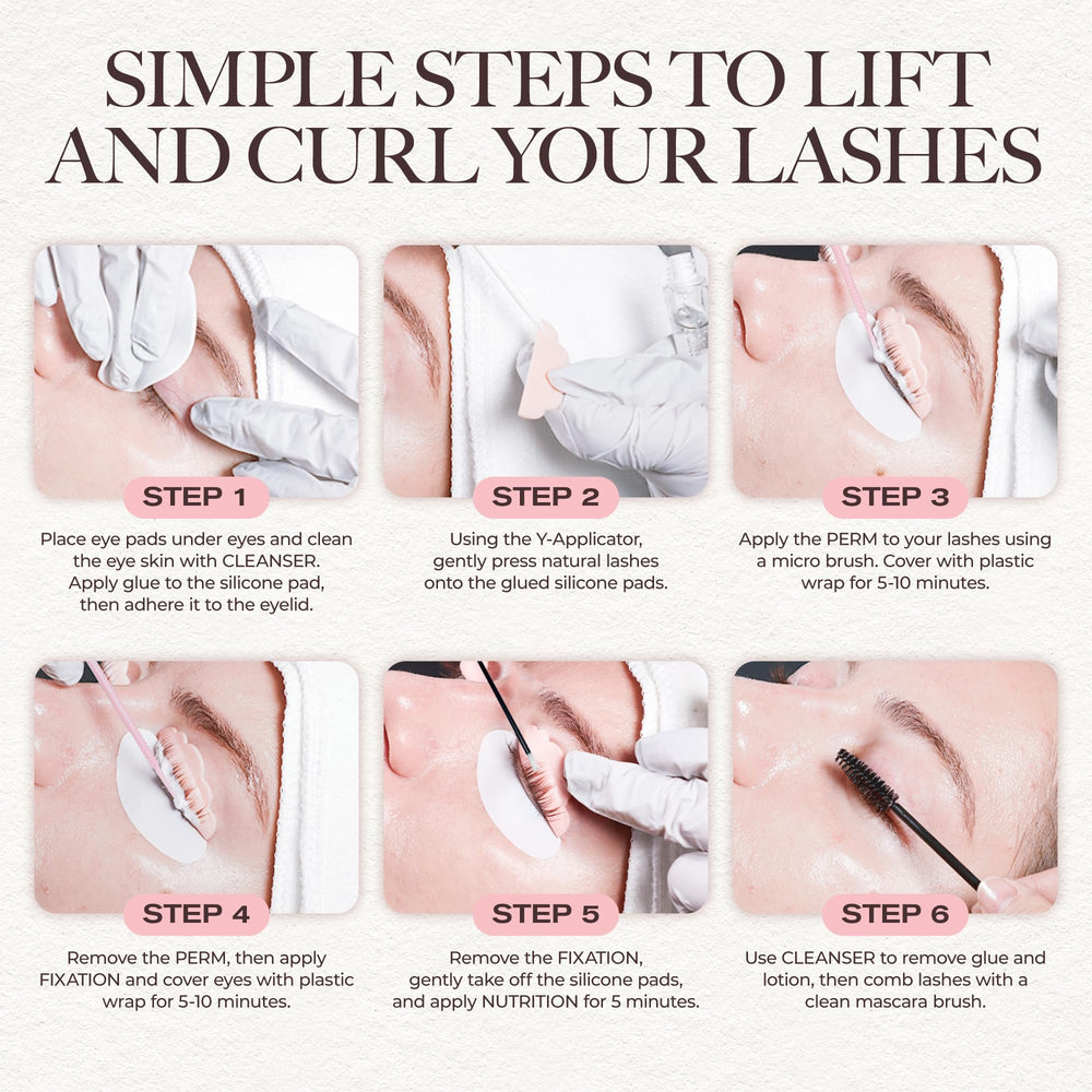 LASHVIEW diy at-home lash lift setup with clear step-by-step guidance.