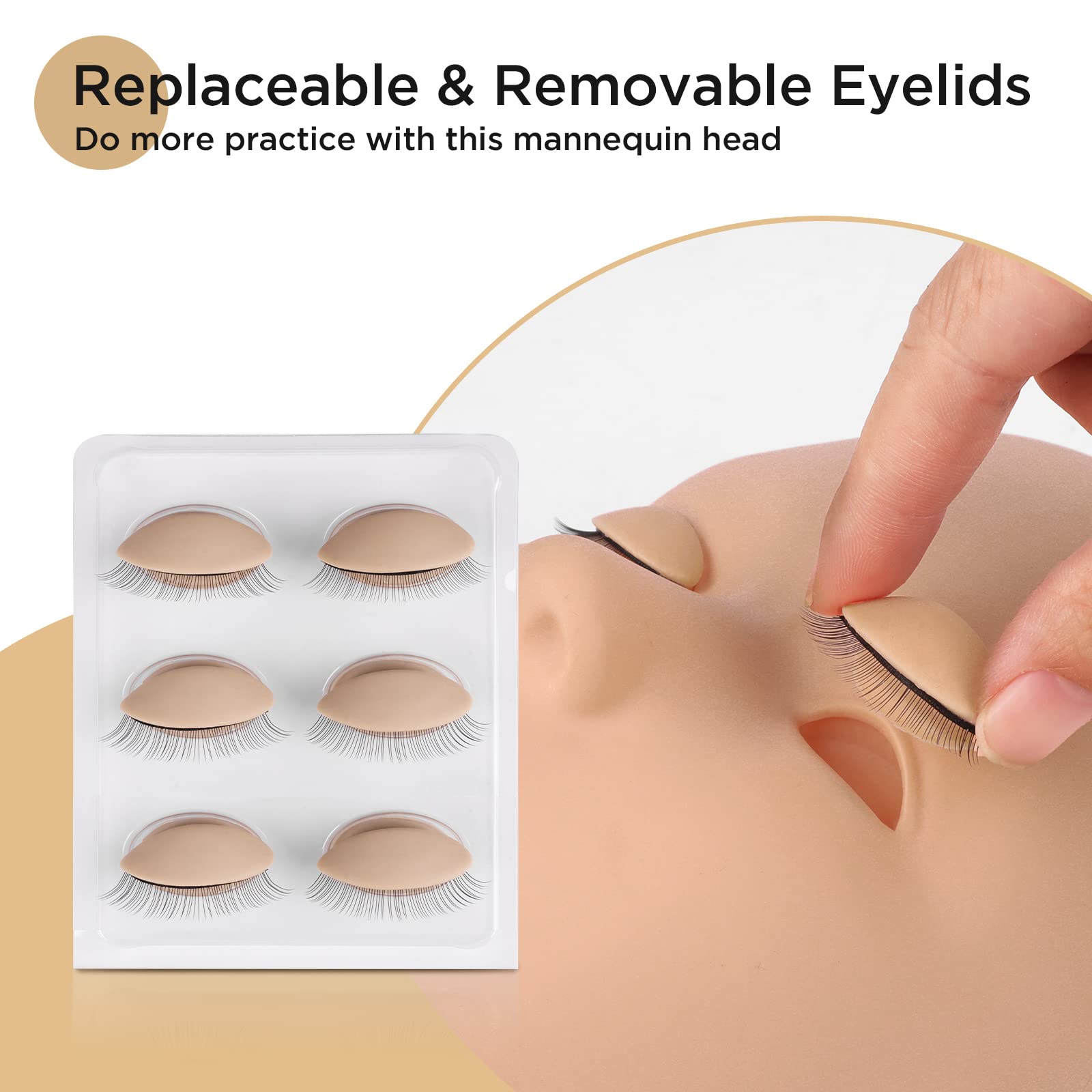 LASHVIEW easy-clean design supports quick removal after practice