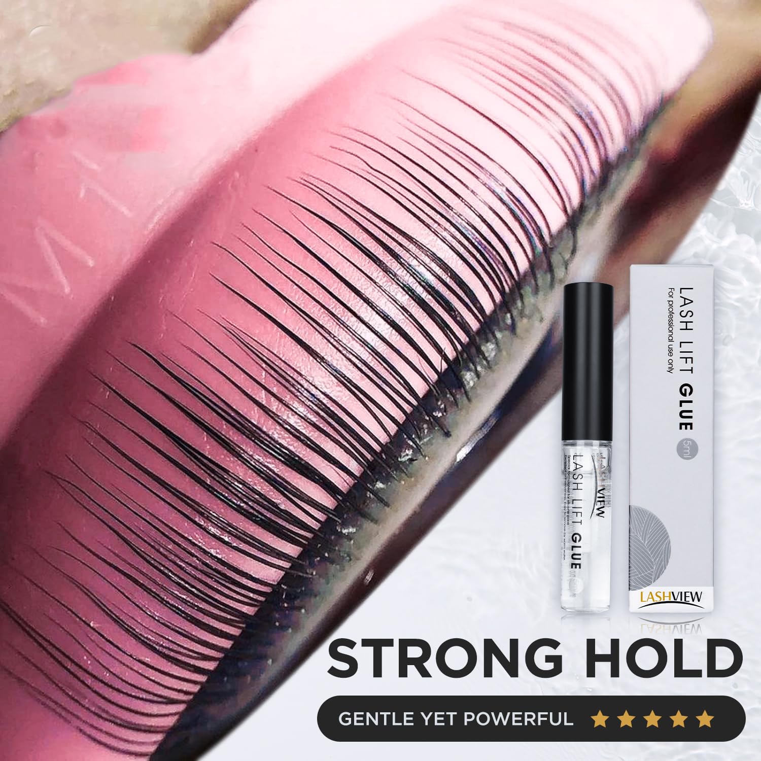 LASHVIEW lash lift glue precision applicator enabling controlled adhesive placement