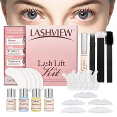 LASHVIEW lash lift kit packaging signals professional quality for salon use.