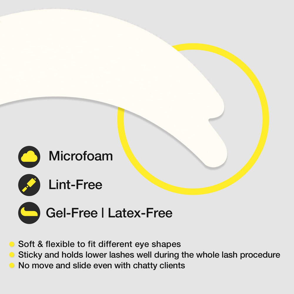 Parches LASHVIEW forma mariposa, se adaptan a diversas formas de ojos.