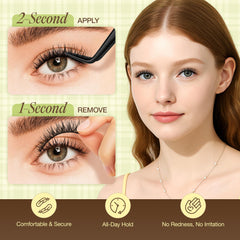 LASHVIEW reusable lashes with replacement adhesive strips for extended use
