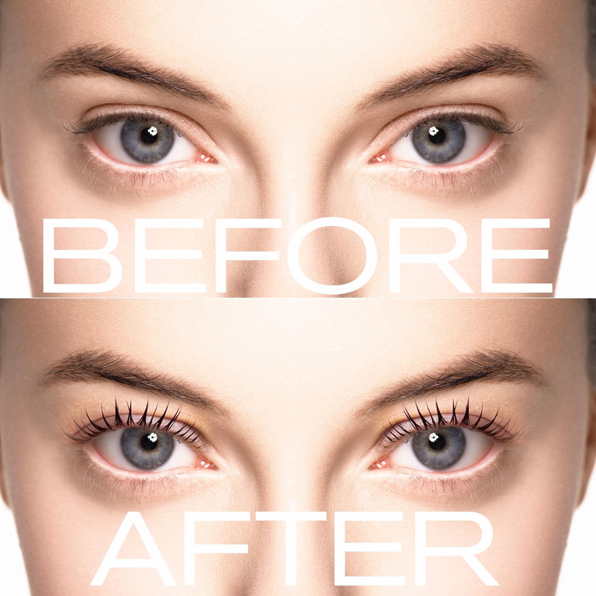 LASHVIEW safety labels and ingredient list close-up emphasizing gentle formula.