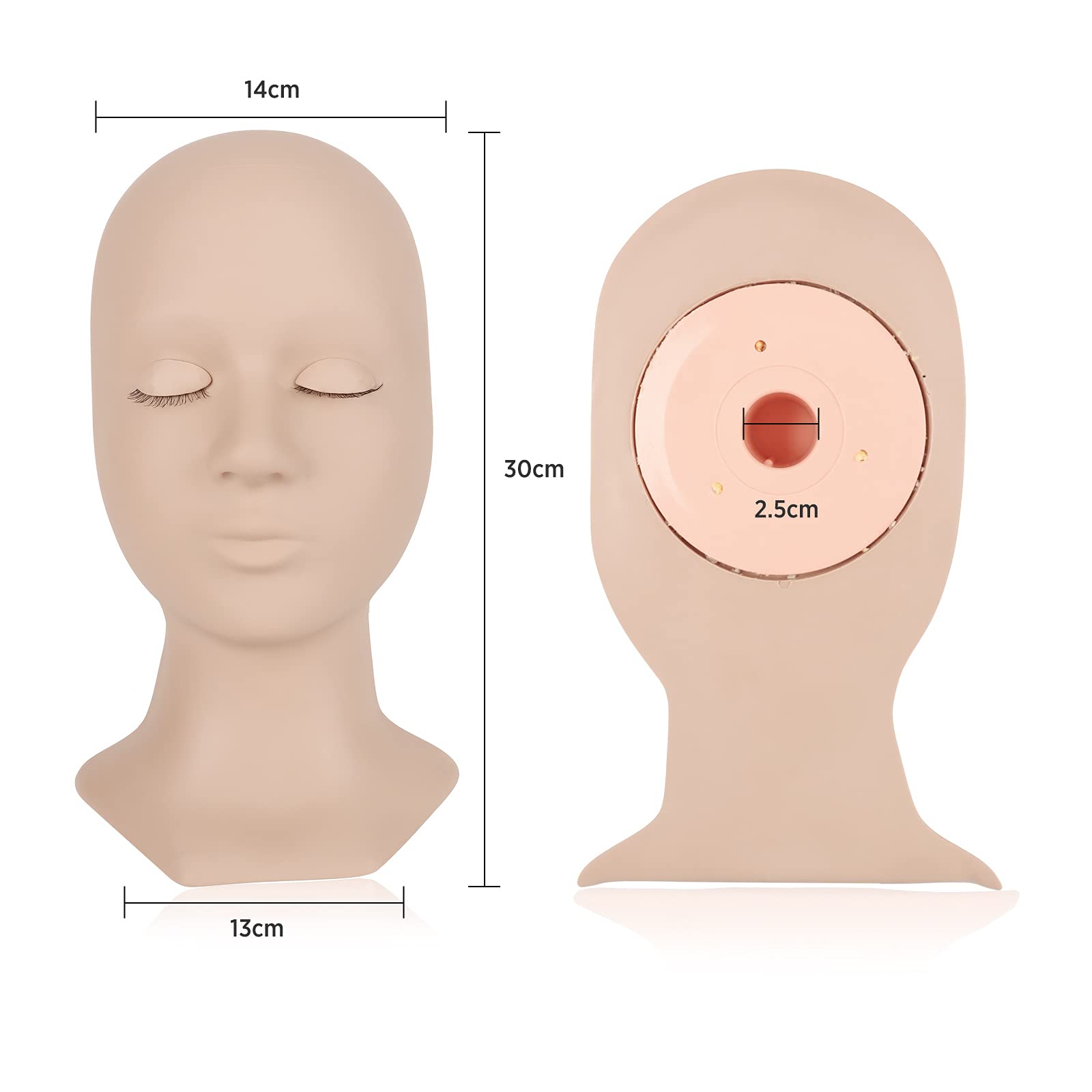 LASHVIEW training makeup practice setup for lash artists