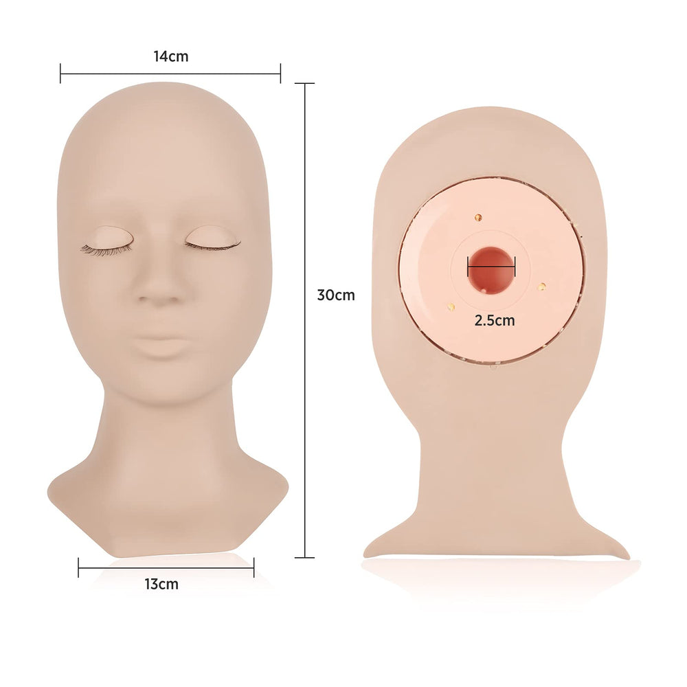 LASHVIEW training makeup practice setup for lash artists