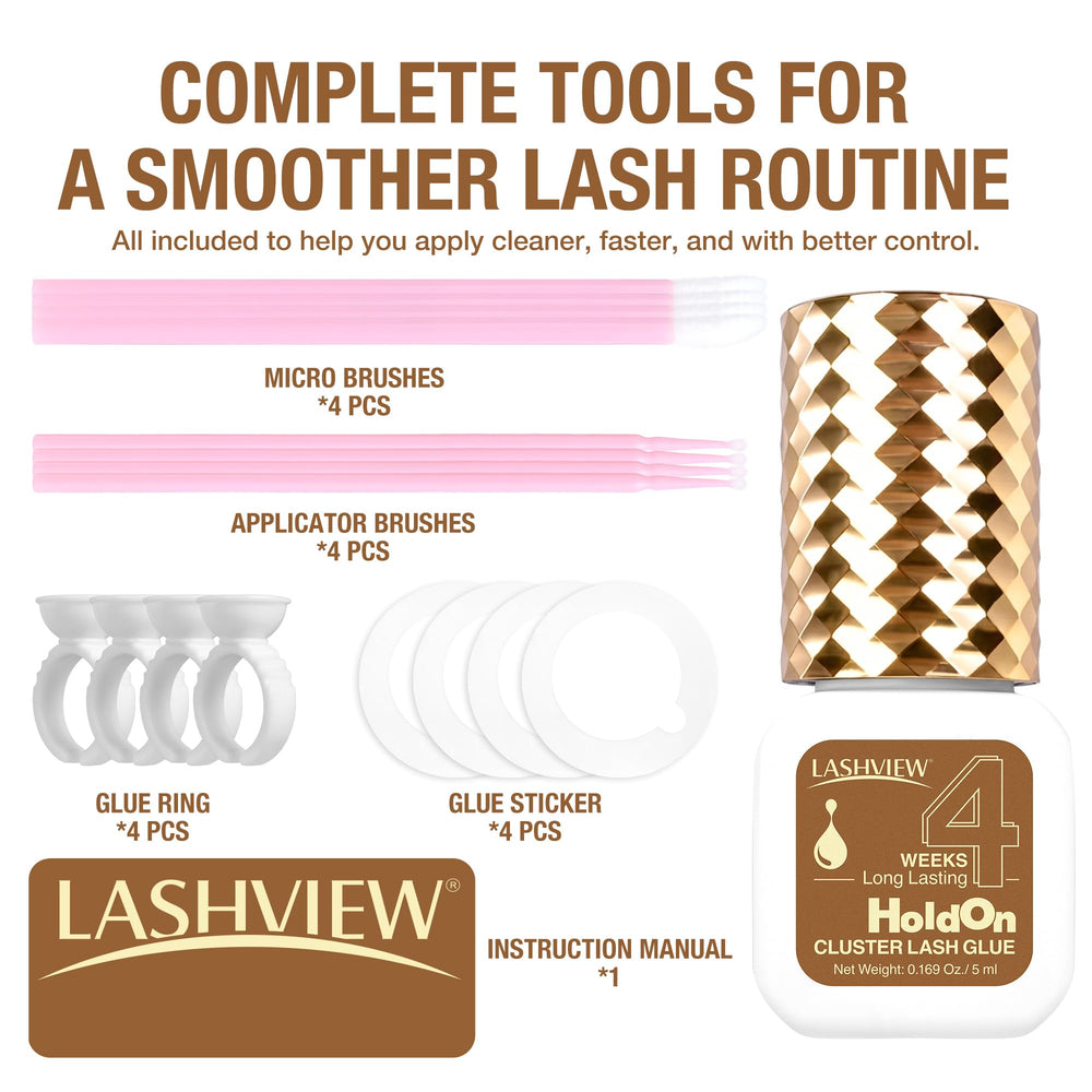 LASHVIEW Gentle low-odor formula suited for sensitive eyes.