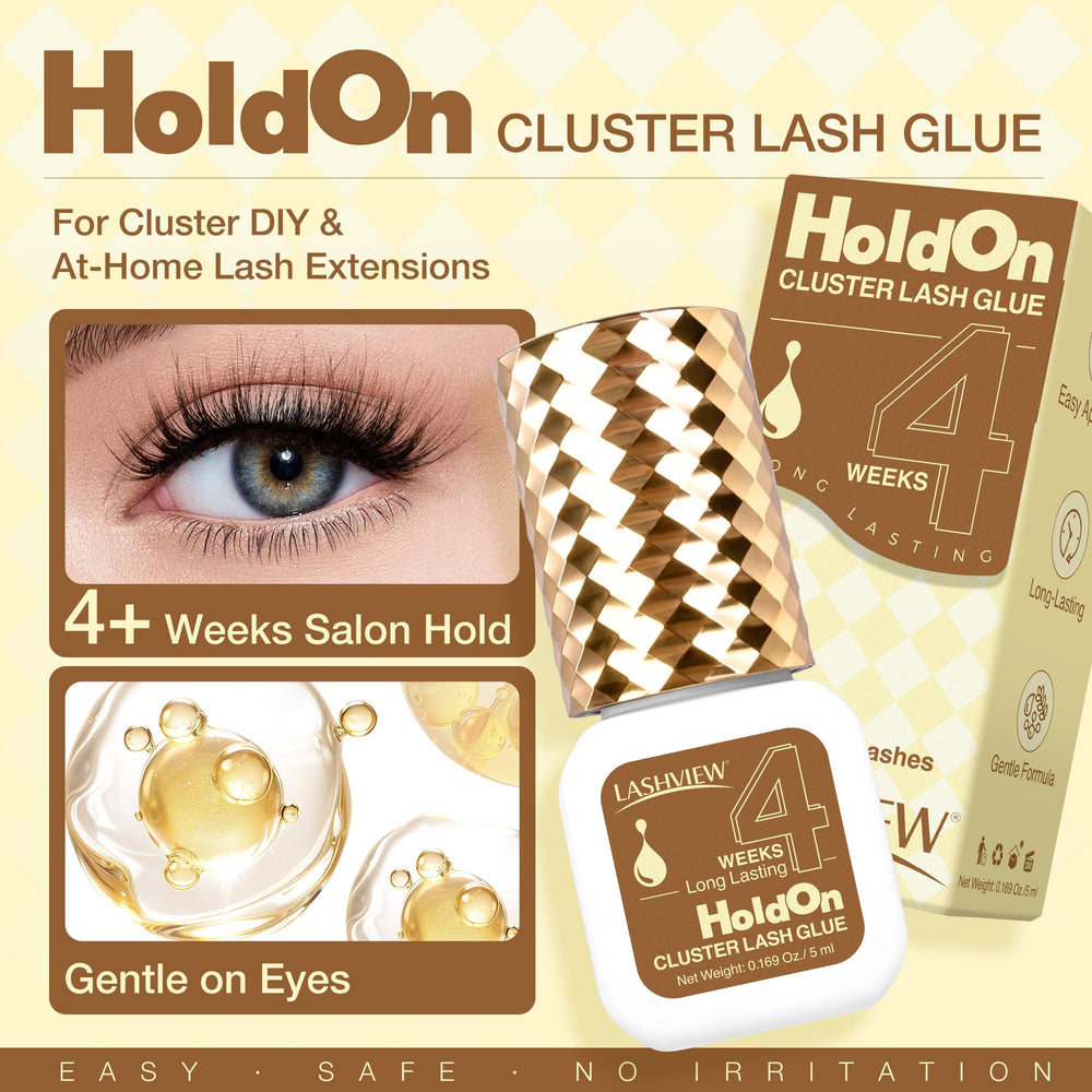 LASHVIEW eyelash cluster glue precision applicator enables easy dipping.