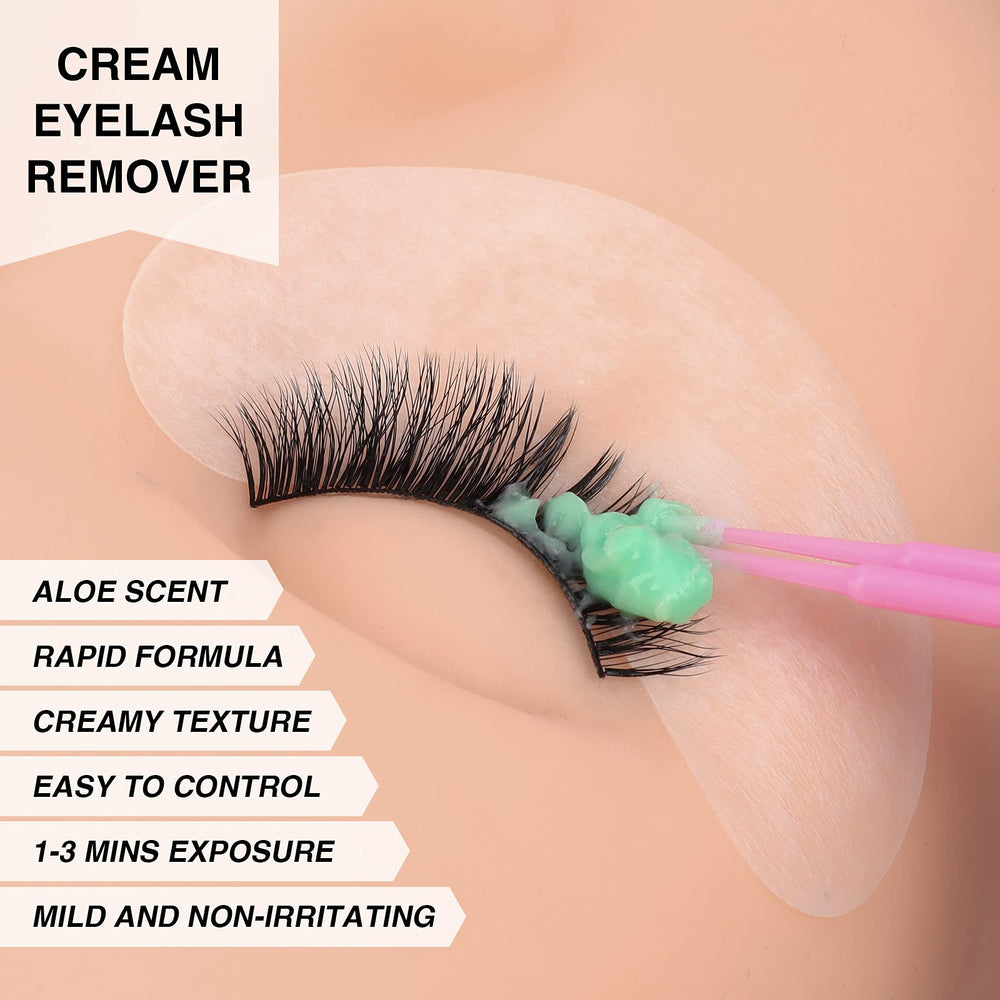 LASHVIEW uso profesional en salón: retiro controlado del adhesivo.