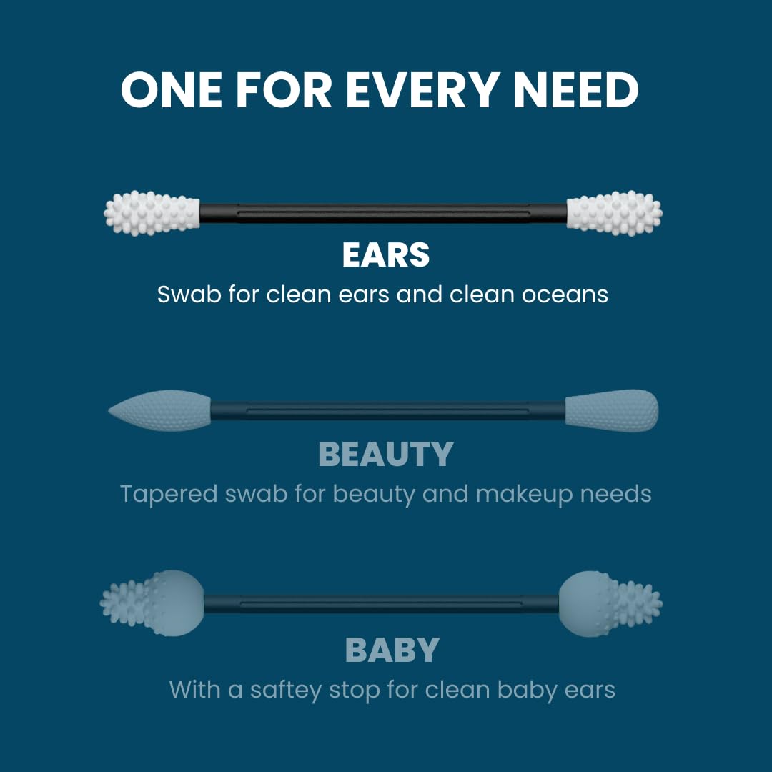 LastSwab soft-textured ends close-up, designed for comfortable use.
