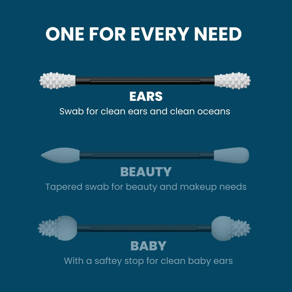 LastSwab soft-textured ends close-up, designed for comfortable use.