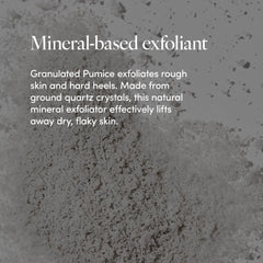 LATHER reparación de talones agrietados con exfoliante suave.