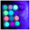LATIBELL Body Face Glitter Gel – UV Black Light Glow Makeup, 12 Colors for Festivals