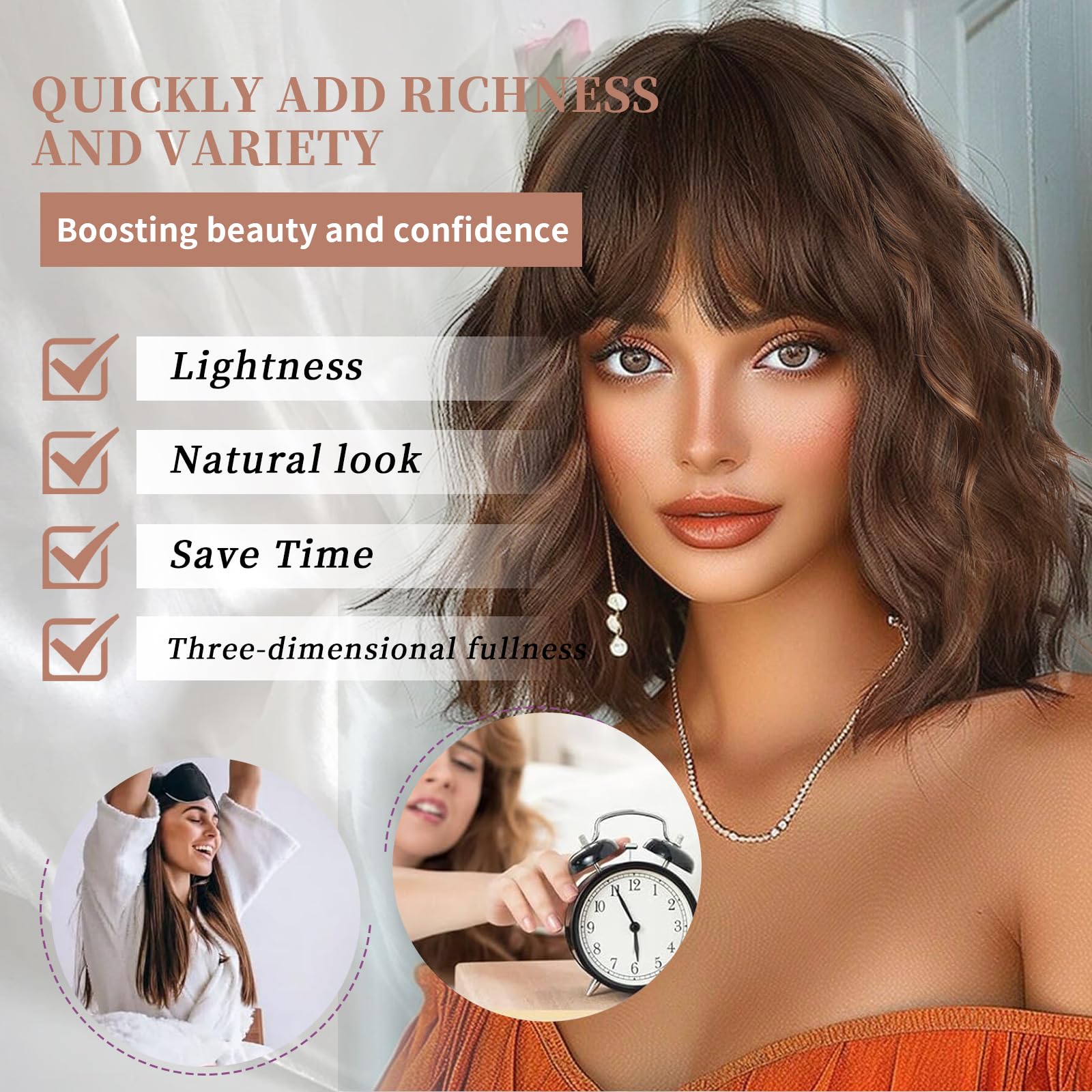 Lativ shoulder-length wig offers breathable cap and secure fit.