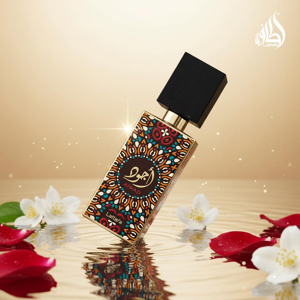 Lattafa Ajwad base-notes emphasize cedar and vanilla for warm depth