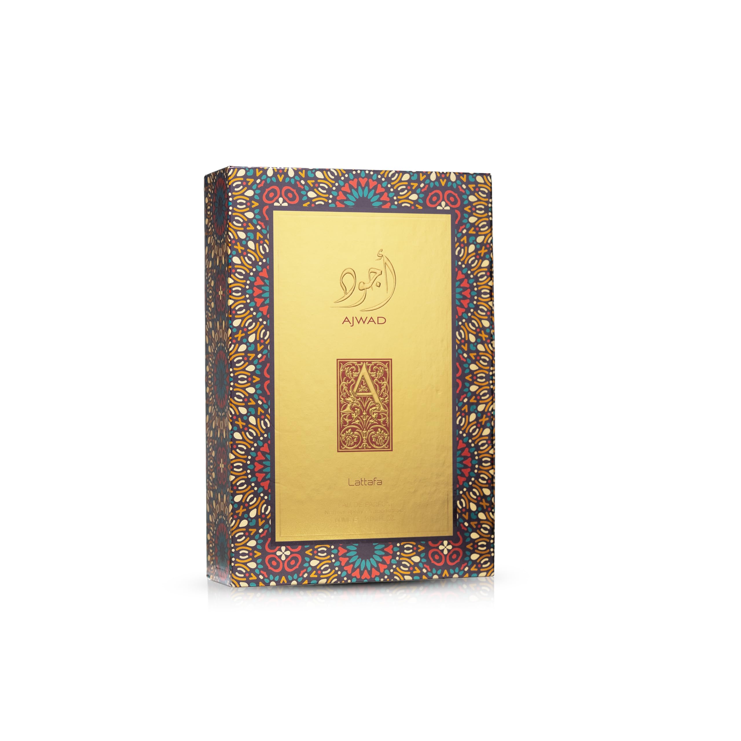 Lattafa Ajwad box-bottle combo emphasizes luxury packaging for gifting