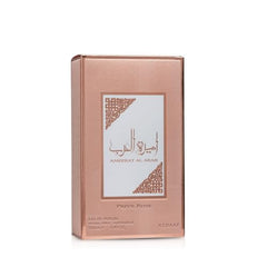 Lattafa packaging for Ameerat Rose Prive with premium gifting appeal