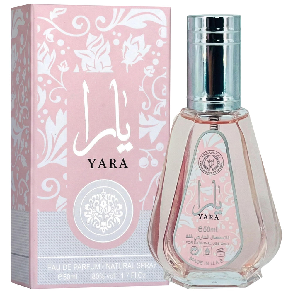 Lattafa Ard Al Zaafaran Yara packaging box, premium gift-ready presentation.