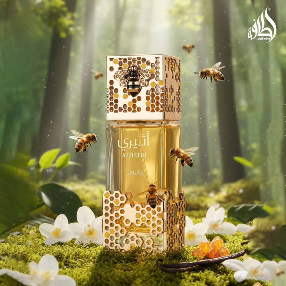 Lattafa Atheeri heart notes of orchid and jasmine unfold softly