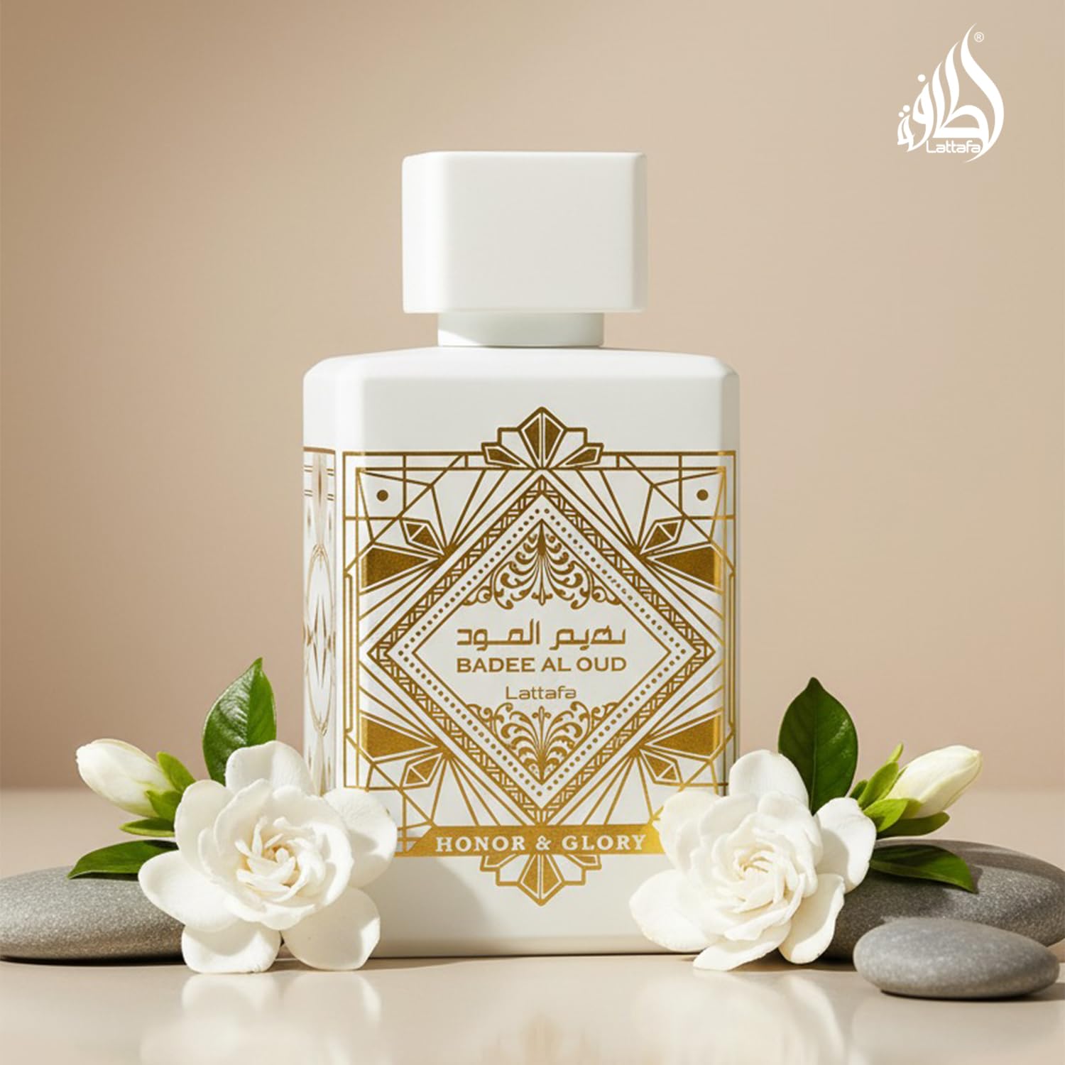 Lattafa Bade'e Al Oud Honor & Glory vanilla-based close-up
